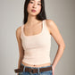 PROPAGANDA-Gerry Square Neck Tank-Ballet Pink