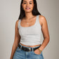 PROPAGANDA-Gerry Square Neck Tank-Ballet Pink