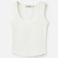 PROPAGANDA-Gerry Square Neck Tank-White