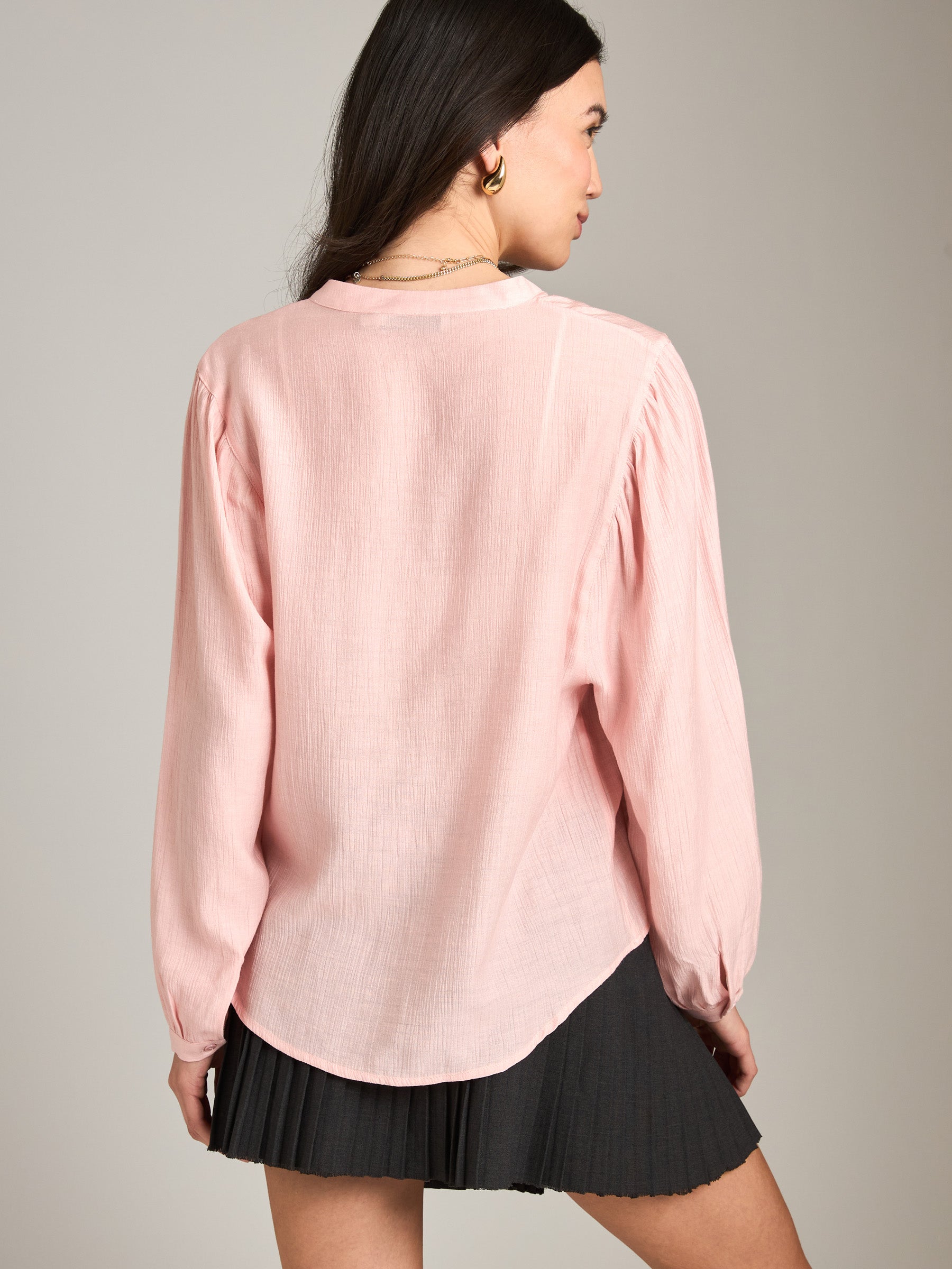 PROPAGANDA-Haidee Poet Shirt-Soft Pink