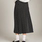 PROPAGANDA-Korane Printed High Slit Skirt-Black