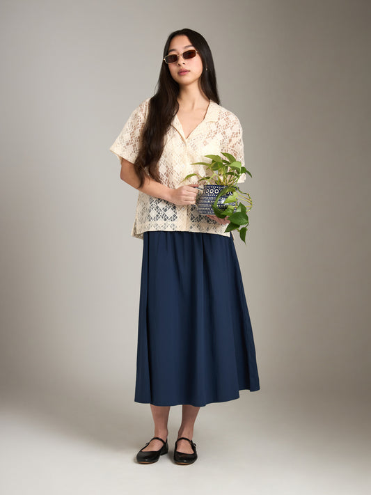PROPAGANDA-Shana Lace Shirt-Beige