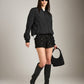 PROPAGANDA-Margi Lace Shorts-Black