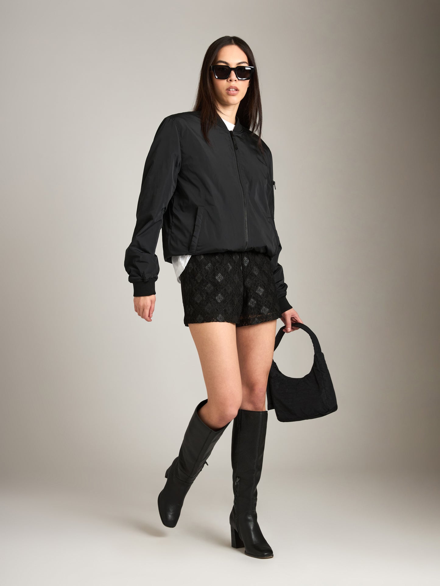 PROPAGANDA-Margi Lace Shorts-Black