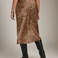 PROPAGANDA-Nikki Printed Bias Skirt-Leopard Print
