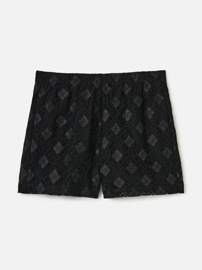 PROPAGANDA-Margi Lace Shorts-Black