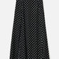 PROPAGANDA-Korane Printed High Slit Skirt-Black