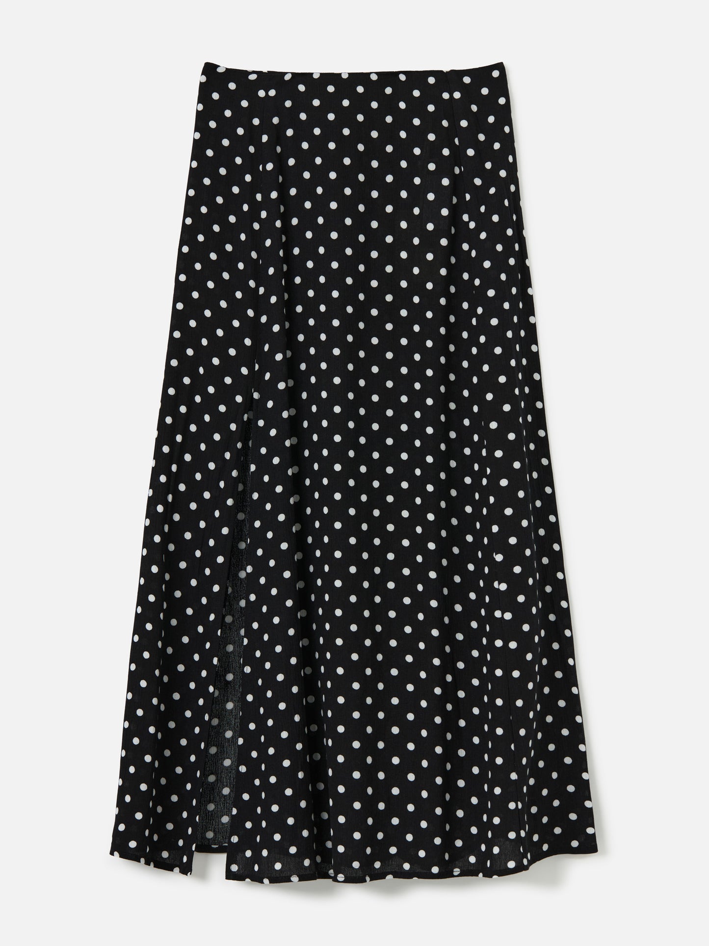 PROPAGANDA-Korane Printed High Slit Skirt-Black
