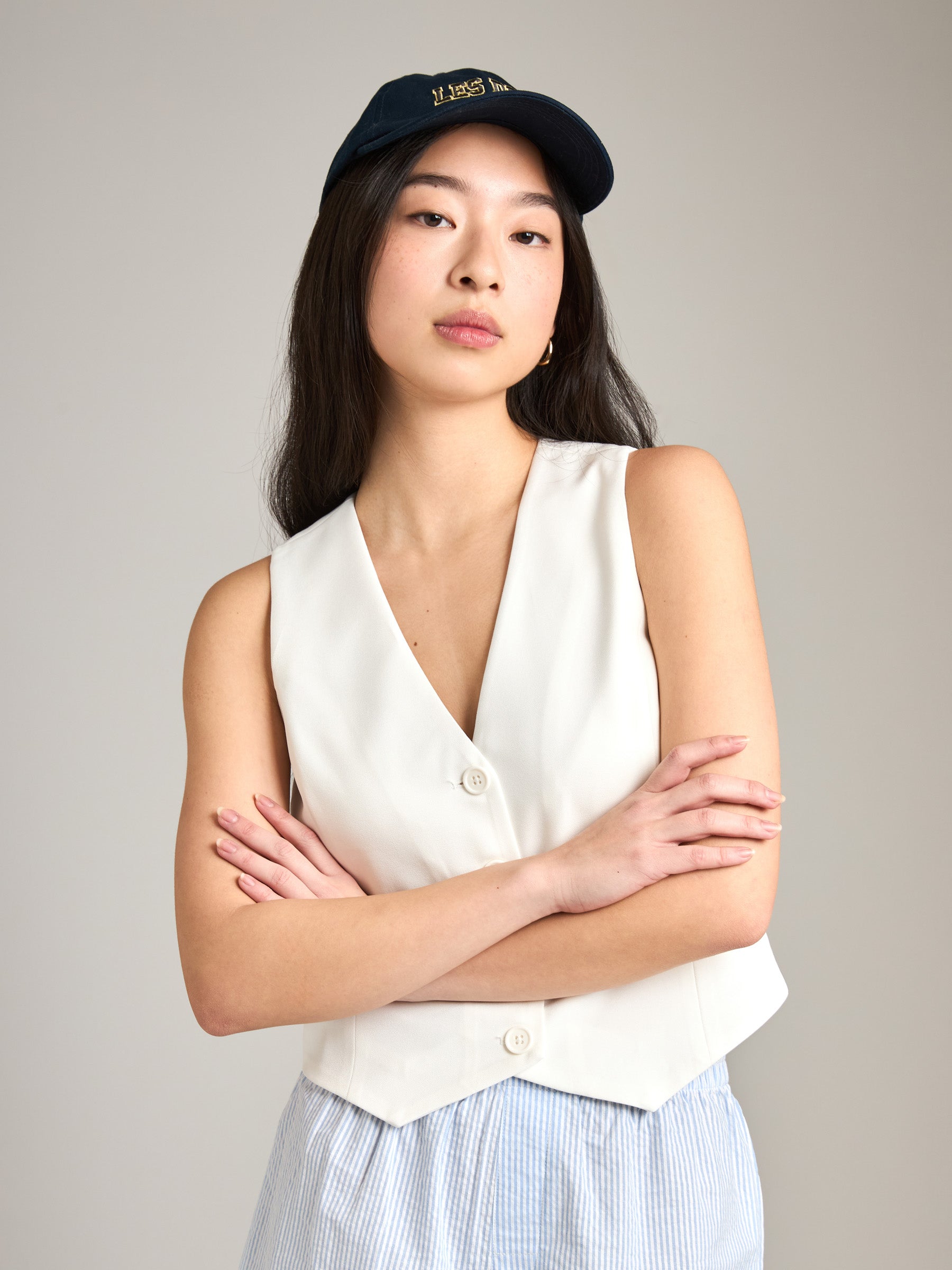 PROPAGANDA-Riley Fitted Vest-Sand