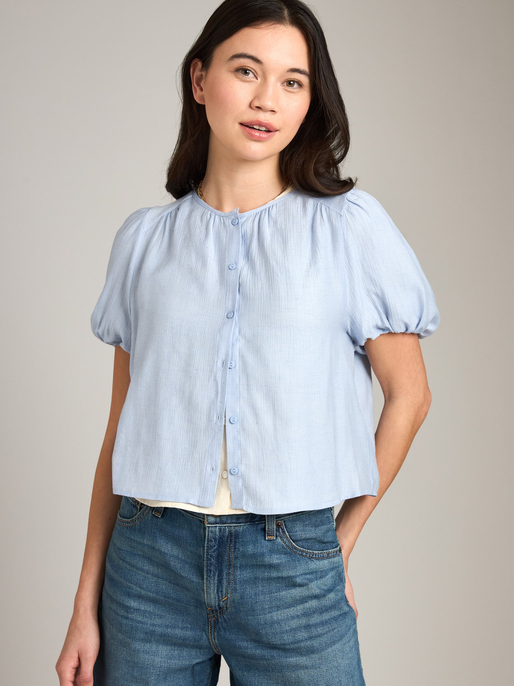 PROPAGANDA-Savita Bubble Blouse-Ivory