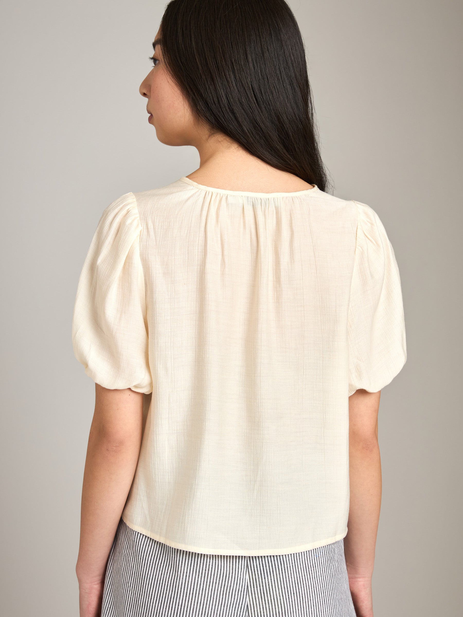 PROPAGANDA-Savita Bubble Blouse-Ivory