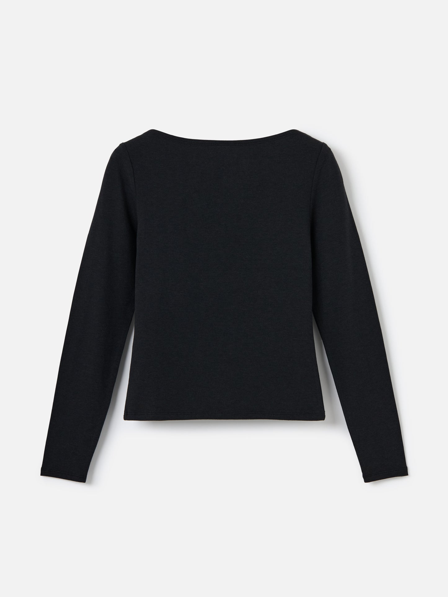 MONK & LOU - Nessa Boatneck Long Sleeve Top - Black