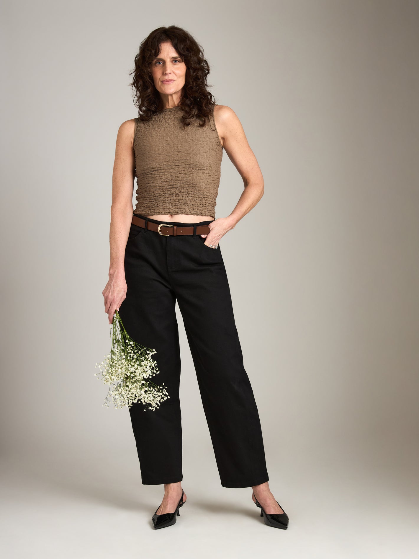 MONK & LOU - Textured Cotton Teya Top
