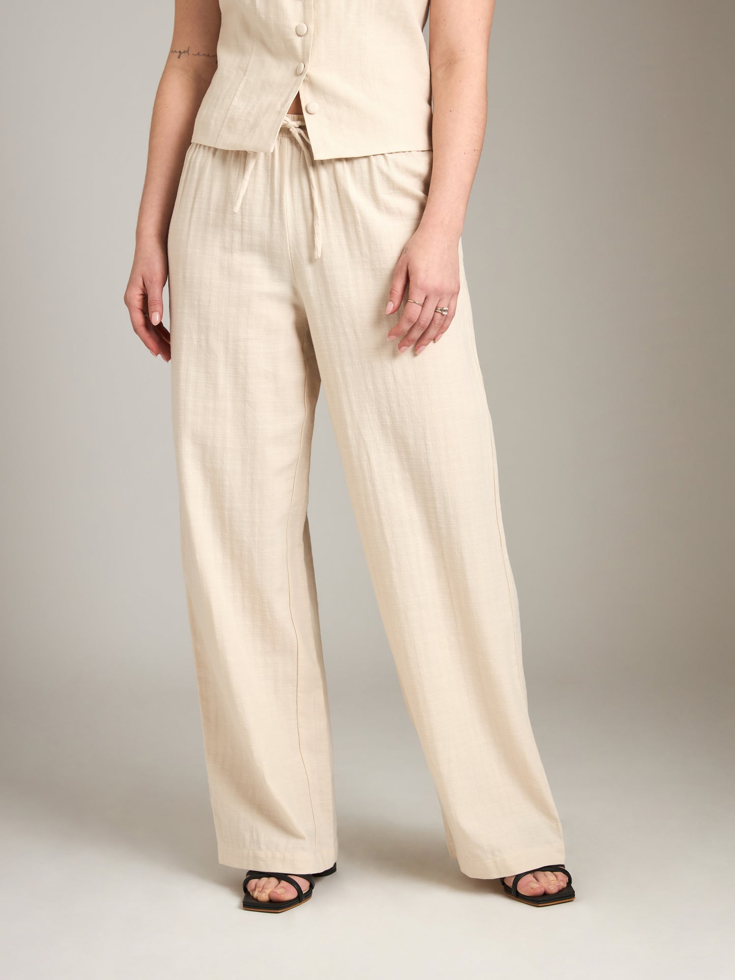 PROPAGANDA-Madison Wide Pants-Cream