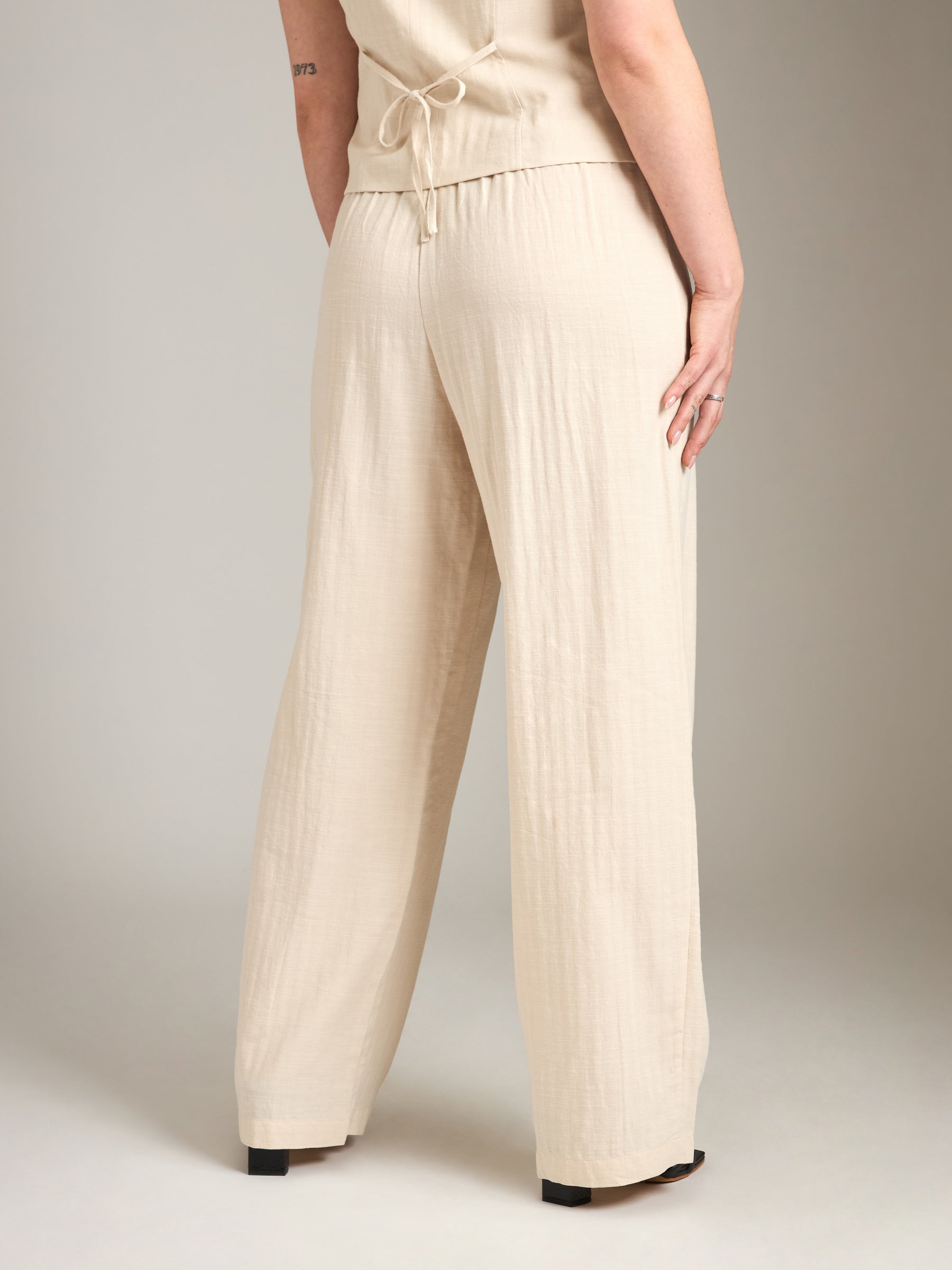 PROPAGANDA-Madison Wide Pants-Cream