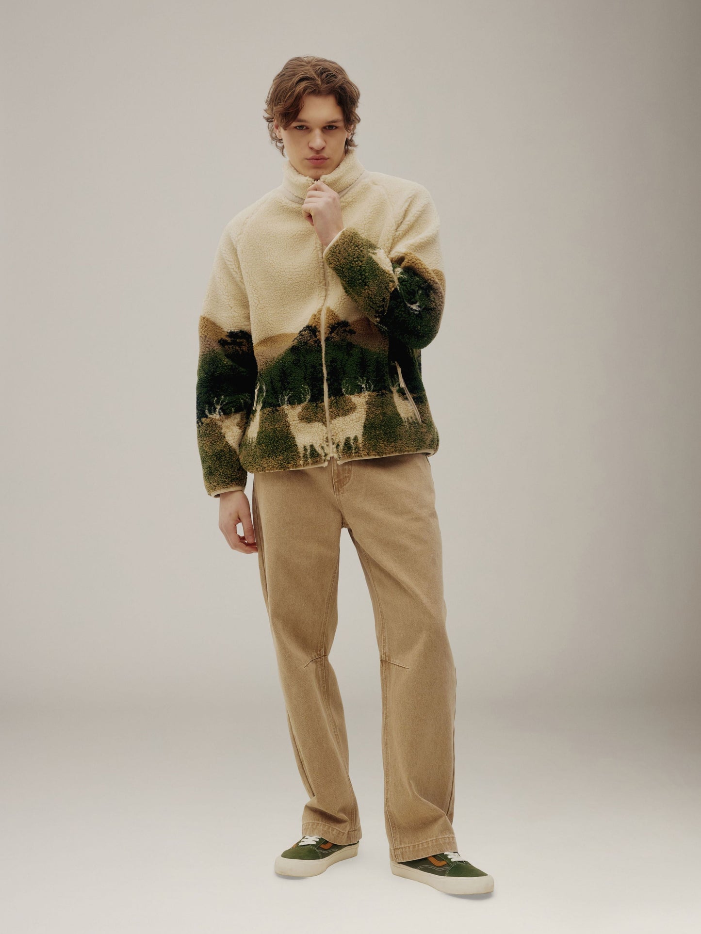 KUWALLA - Lightweight Printed Sherpa Jacket - 