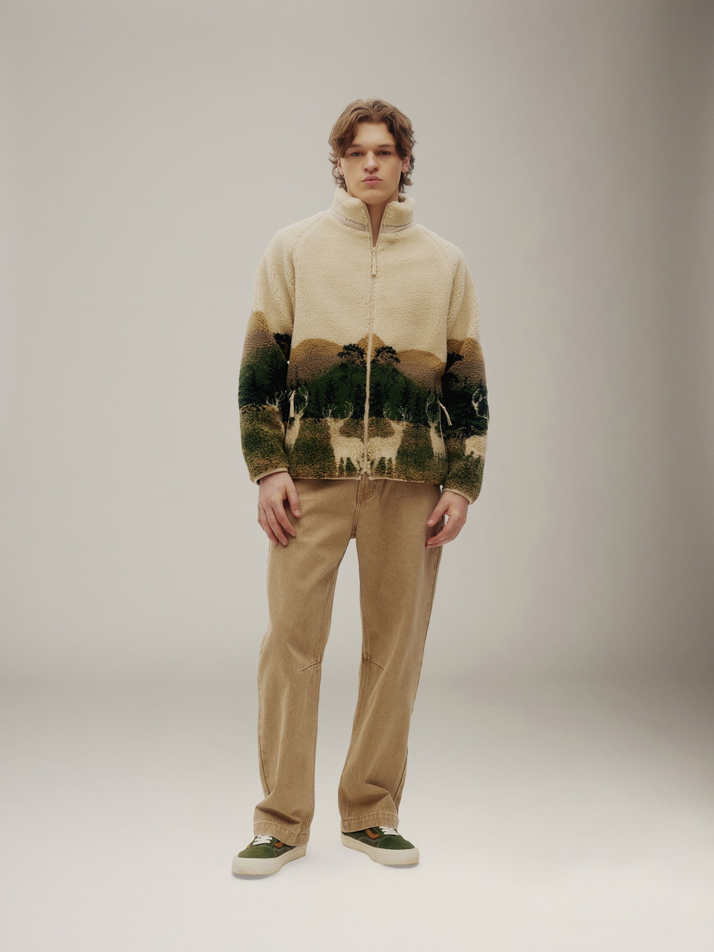 KUWALLA - Lightweight Printed Sherpa Jacket - 