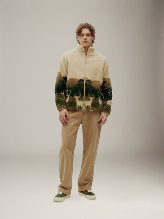 KUWALLA - Lightweight Printed Sherpa Jacket - 