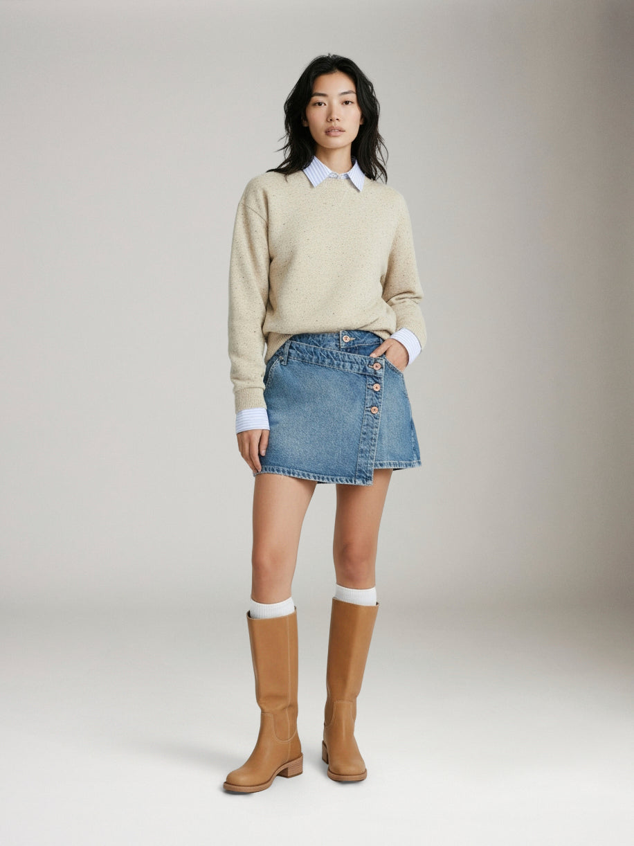 FREE PEOPLE - Wynne Denim Skirt - 