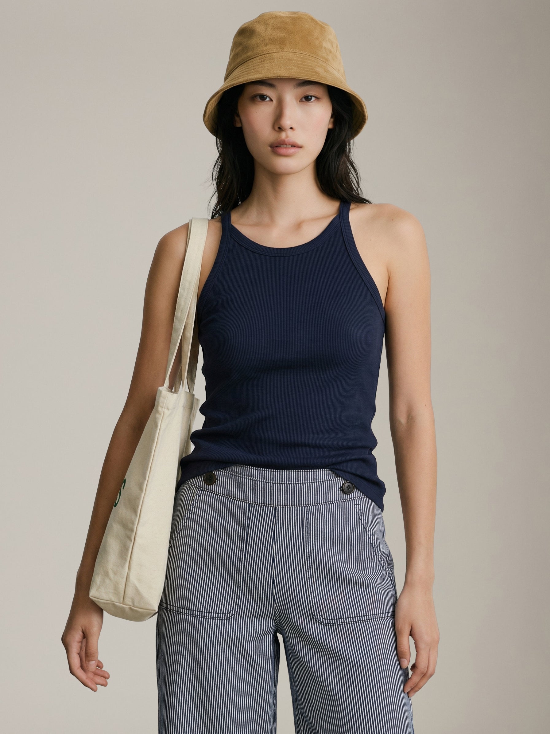LOVEFINN - Ribbed Tank Top - 