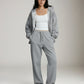 PGD - Daniella Everyday Fleece Straight Leg Sweatpant - Medium Heather Grey