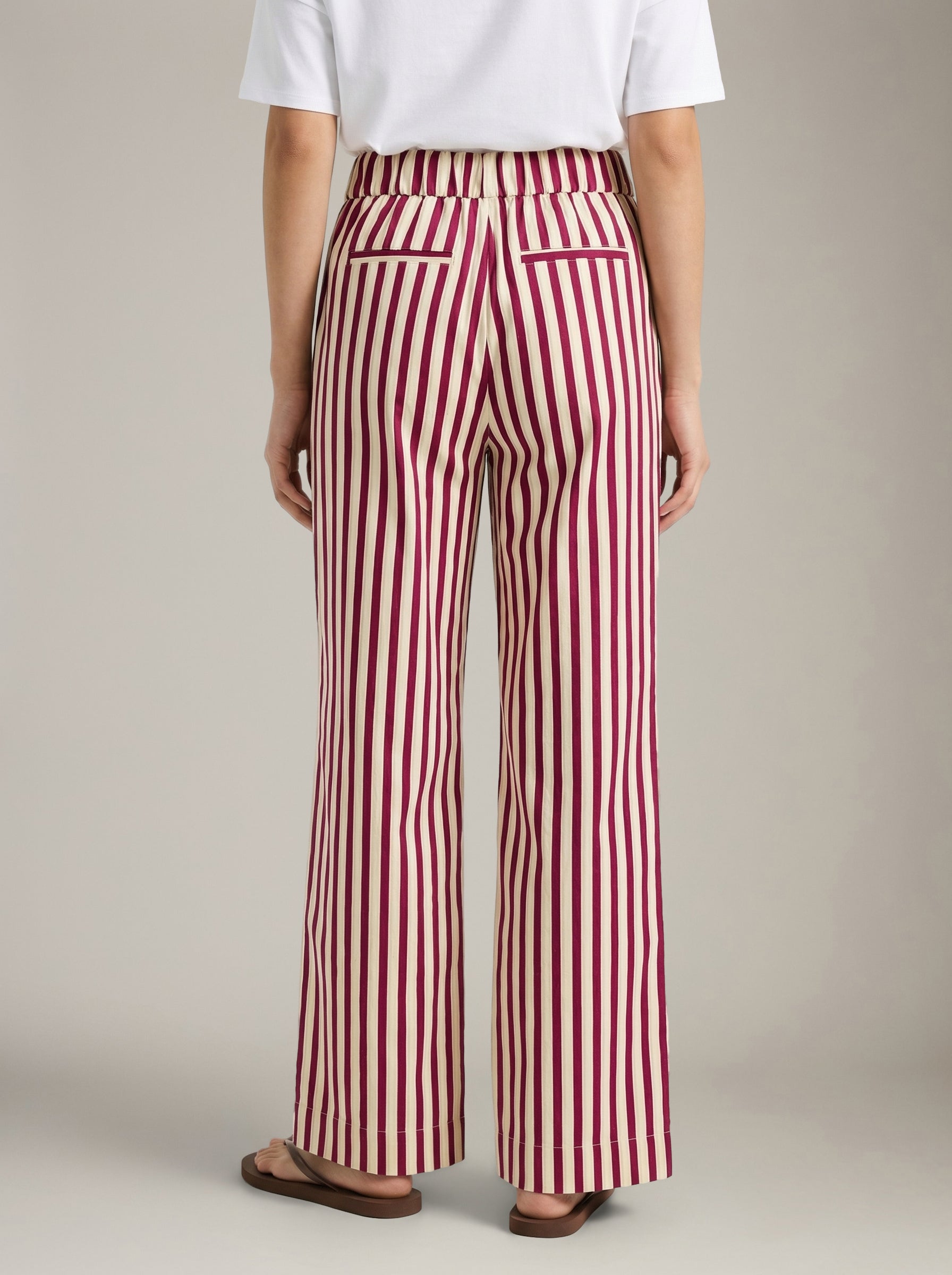 LOVEFINN - Stripe Wide Pants - 