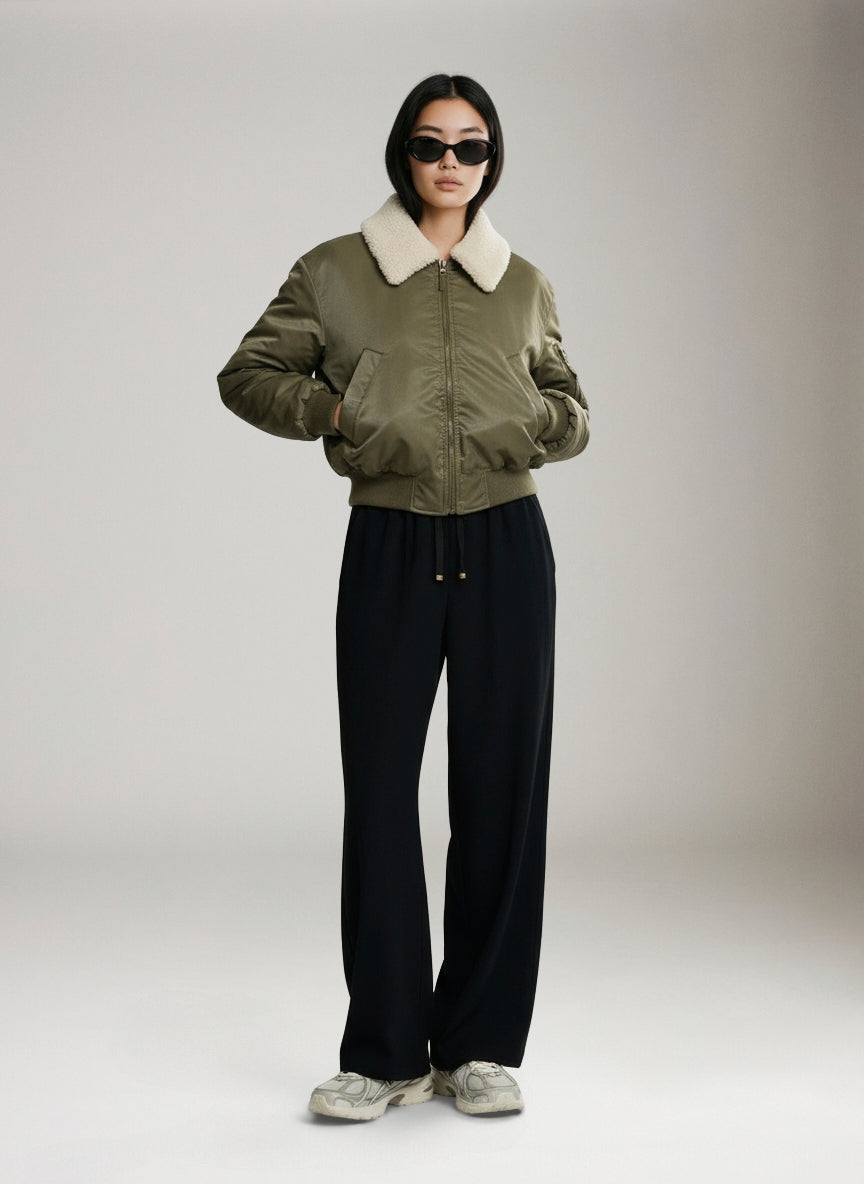 ONLY - Suri Washed Bomber - 