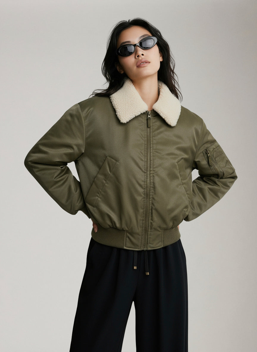 ONLY - Suri Washed Bomber - 