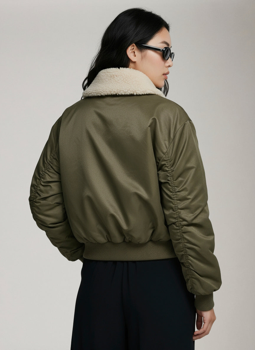 ONLY - Suri Washed Bomber - 