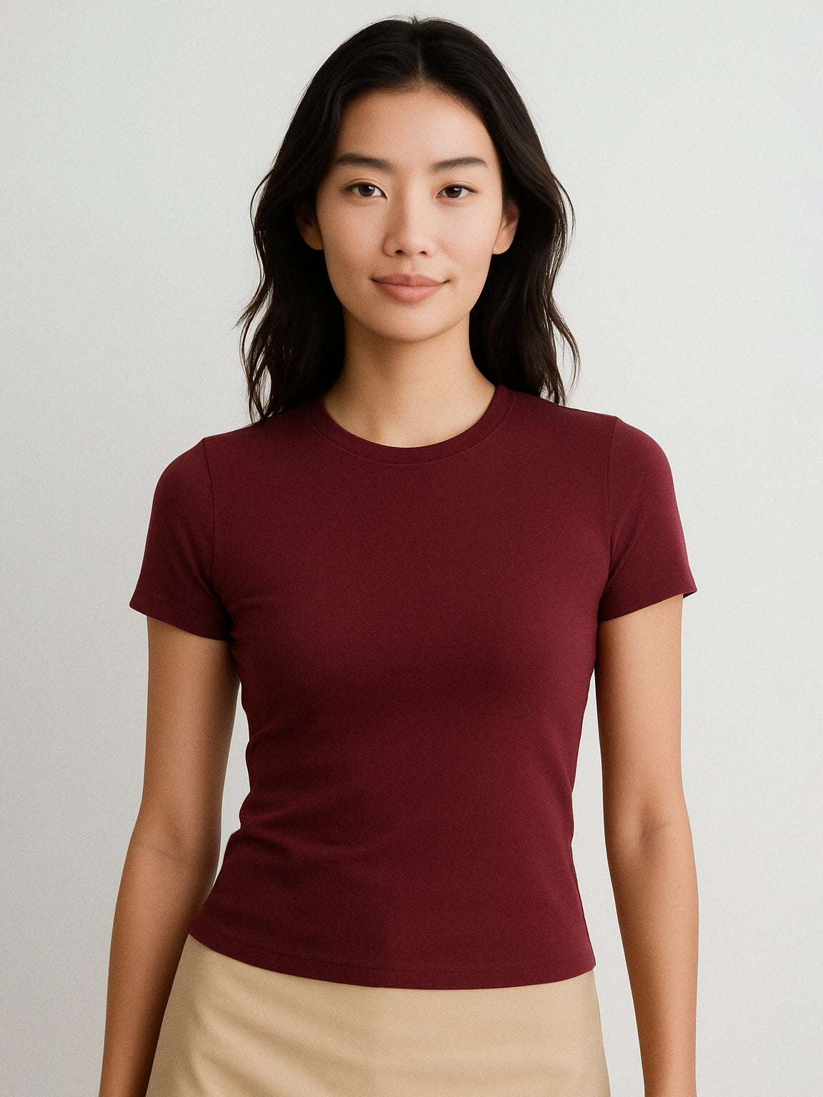 MONK & LOU - Toni High Crew T-Shirt - 