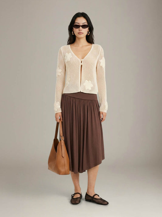 Renzo Crochet Floral Cardigan