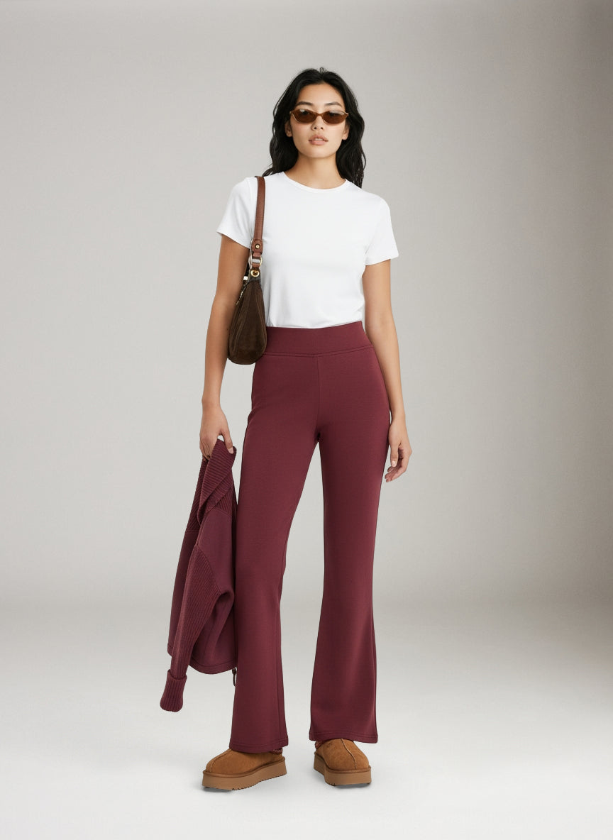LOVEFINN - Florine Soft Knit Pant - Prune