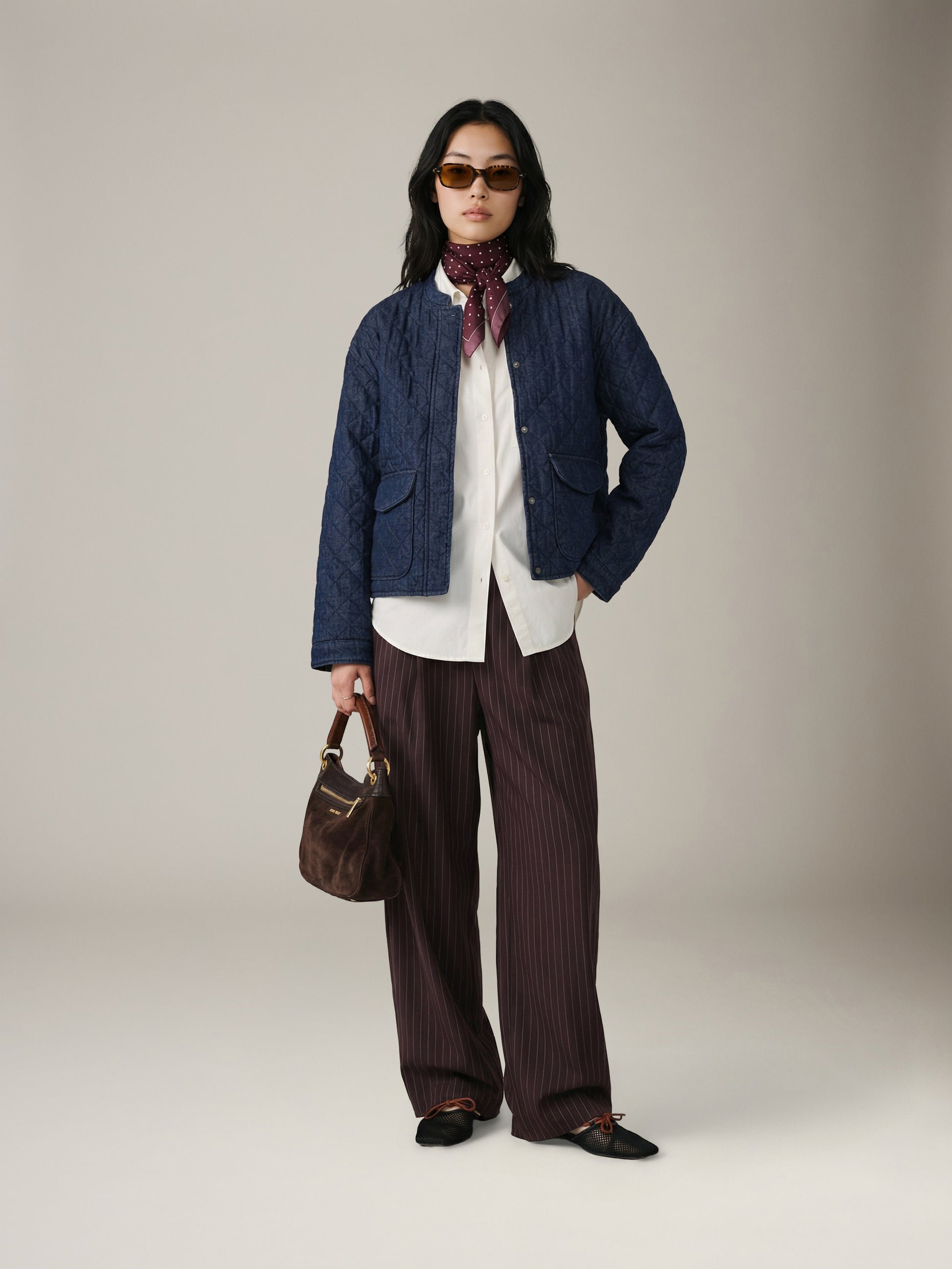 ONLY - Hallie Quilted Denim Jacket - 