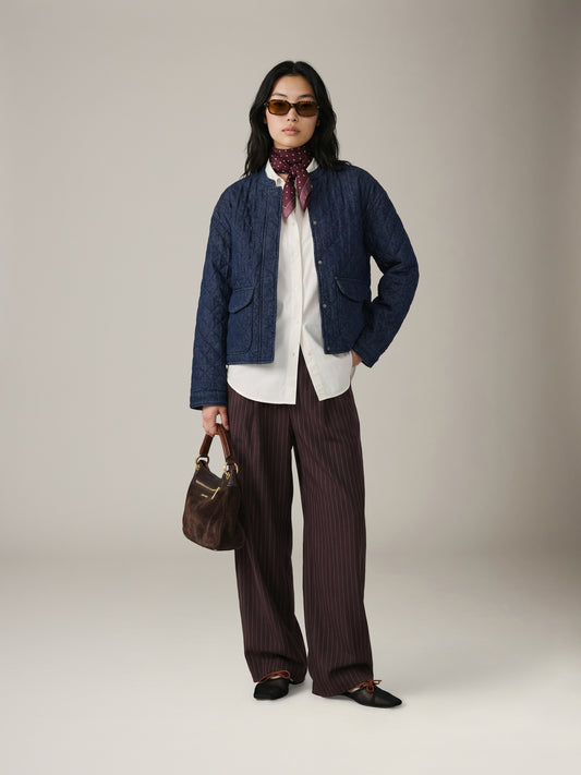 ONLY - Hallie Quilted Denim Jacket - 