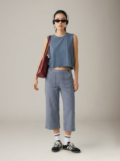 LOVEFINN - Muscle Tank - Denim