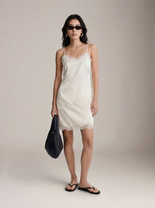 Loose Satin Lace Cami