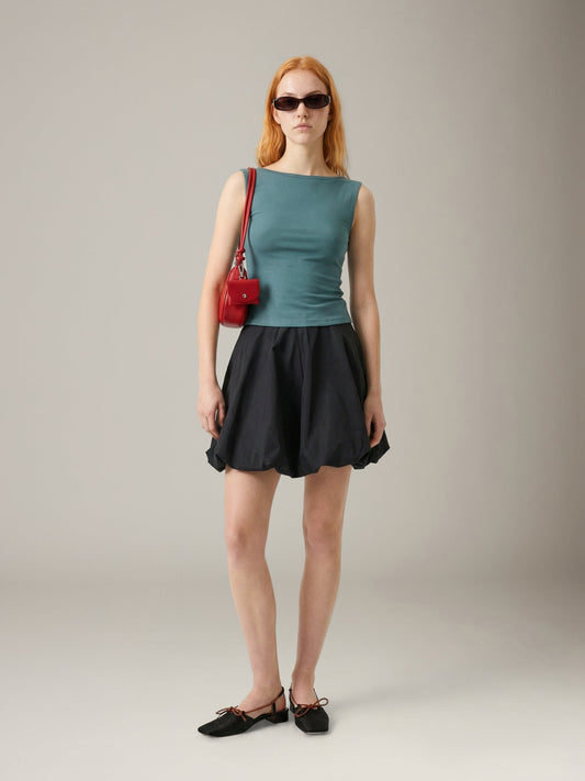 PIECES - Mauve Bubble Skirt - 