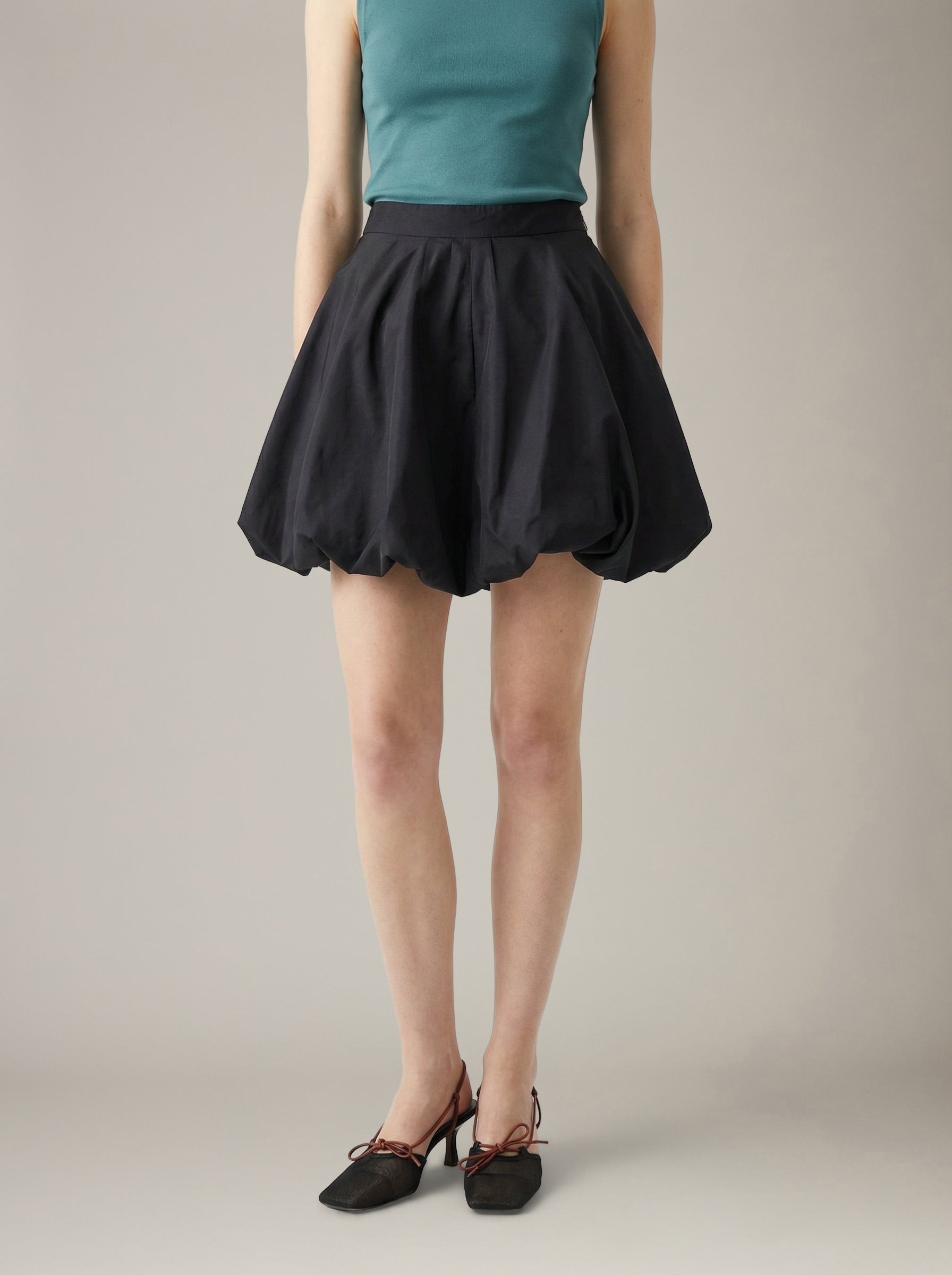 PIECES - Mauve Bubble Skirt - 