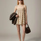 LOVEFINN - Polka Dot Dress with Smocking - 