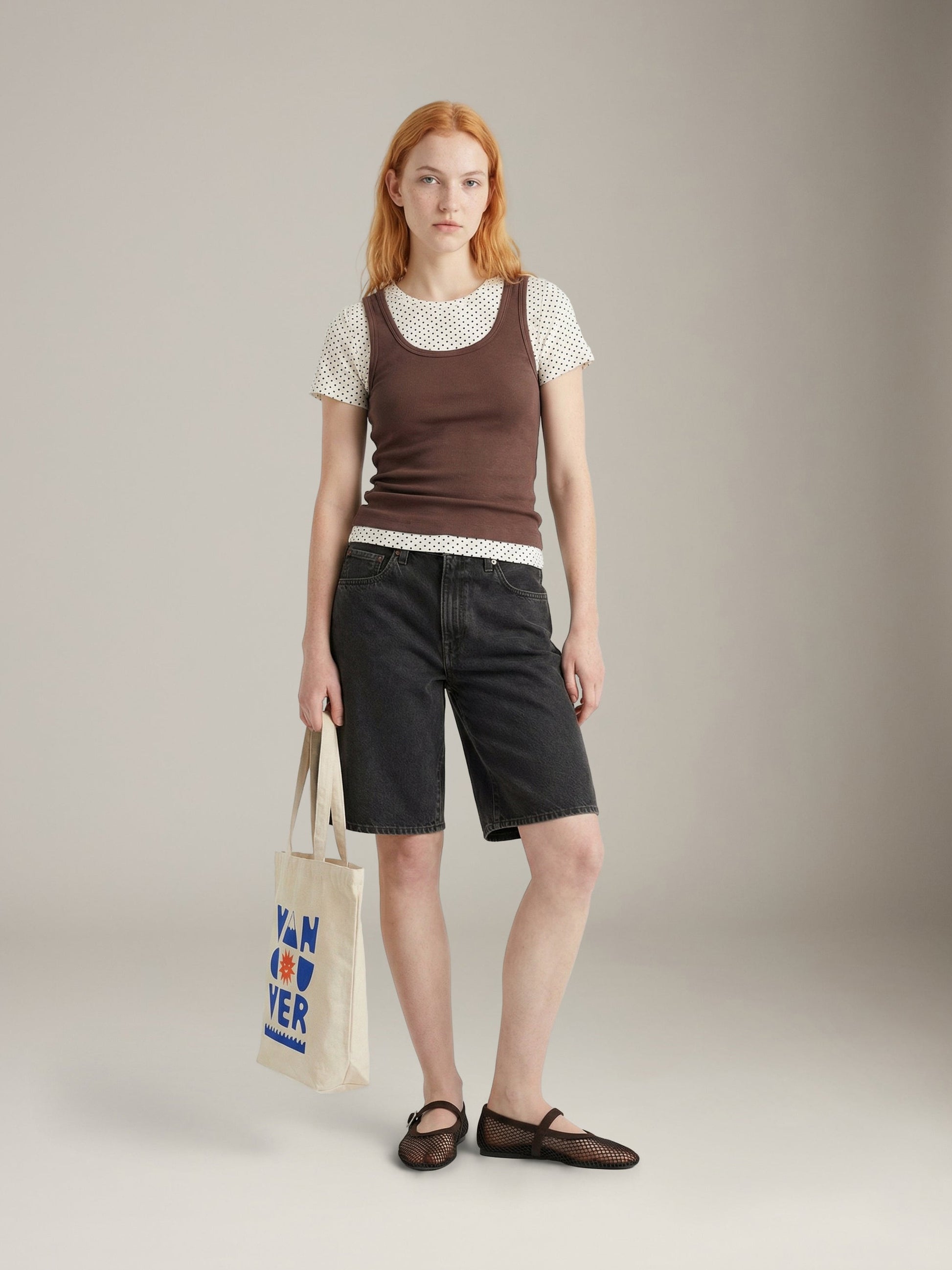 MONK & LOU - Lisbon Tank Top - Fudge Brownie