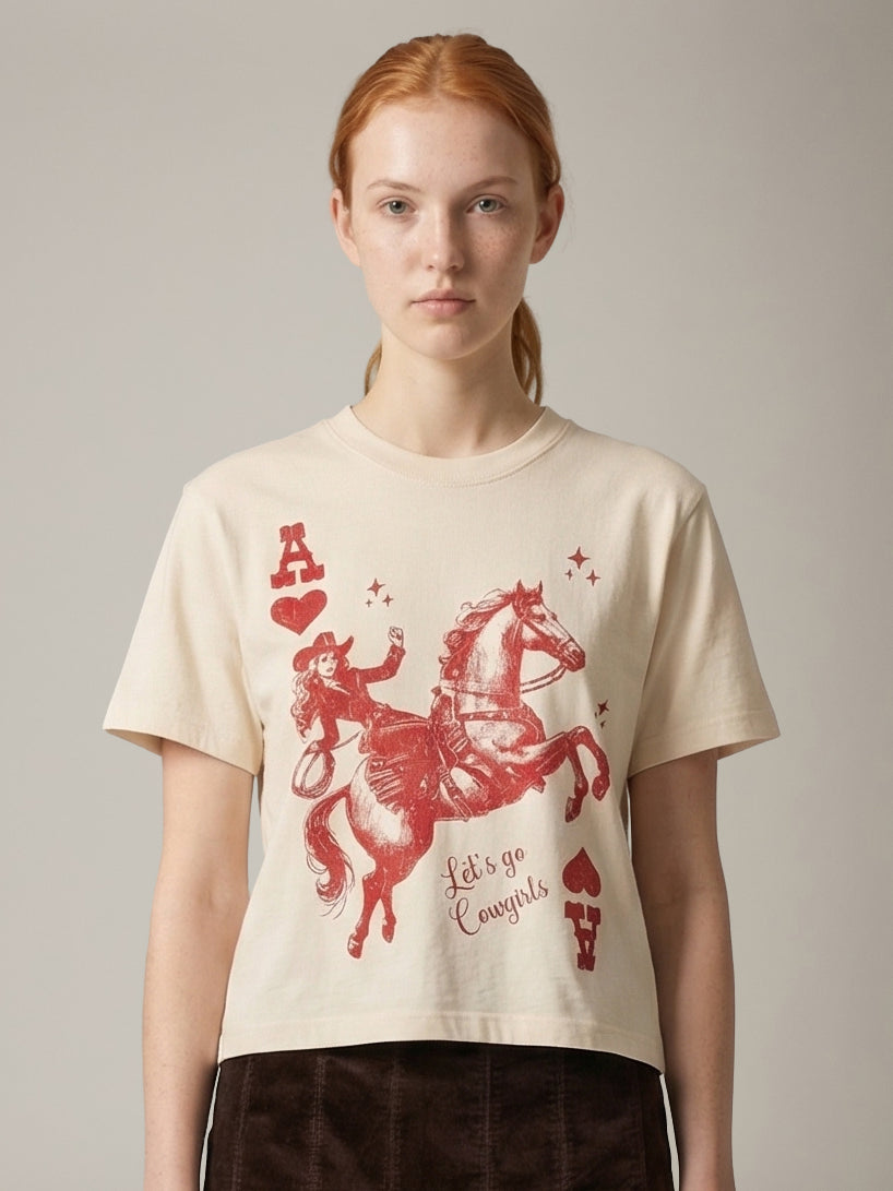 SWEET CLAIRE - Let's Go Cowgirls T-Shirt - 