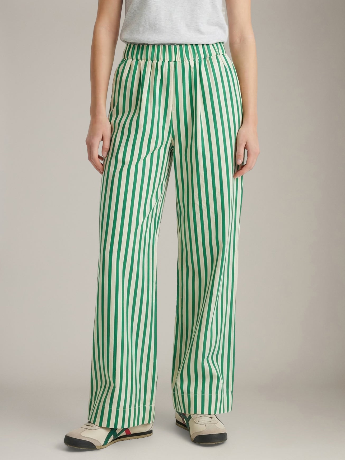 LOVEFINN - Stripe Wide Pants - 