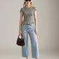 WARP & WEFT - ICN Crop Wide Leg Jeans - 