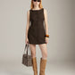 PROPAGANDA - Belle Boatneck Tunic Vest - Dark Brown