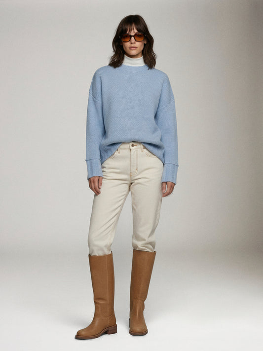 LYLA + LUXE - Tanya Crewneck Pullover Sweater - 