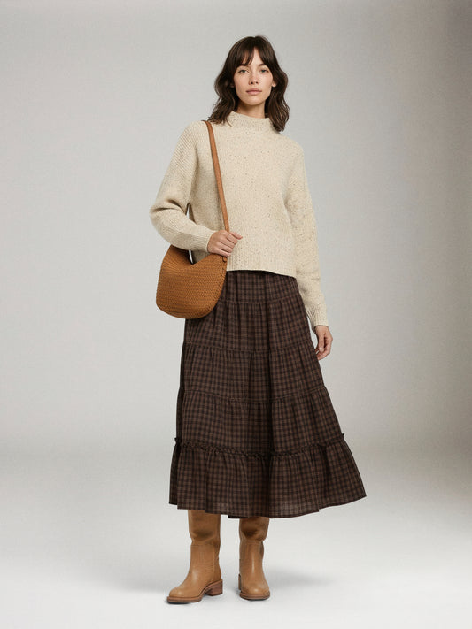 LYLA + LUXE - Evolet Fleck Sweater - Neutral Fleck