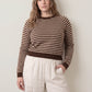 LOVEFINN - Striped Crewneck Sweater - 