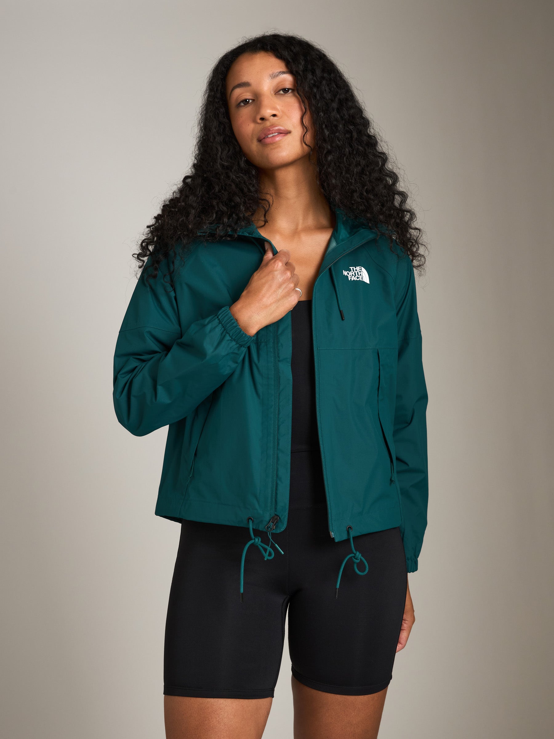 THE NORTH FACE-Antora Rain Hoodie-Latte
