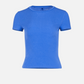 MONK & LOU - Toni High Crew T-Shirt - Bluejay