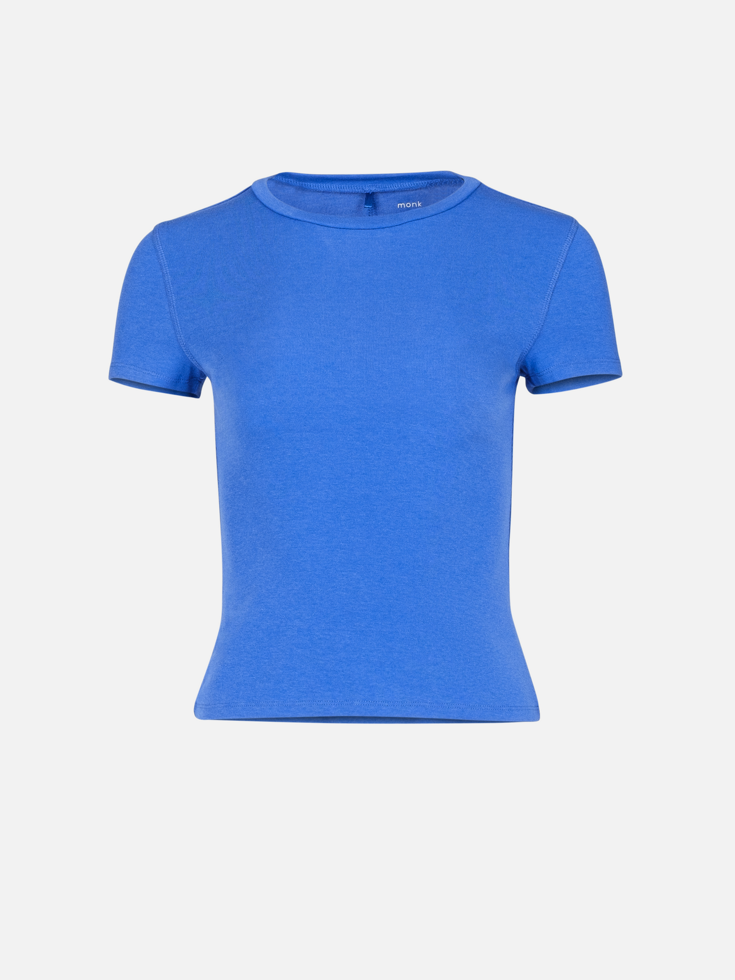 MONK & LOU - Toni High Crew T-Shirt - Bluejay